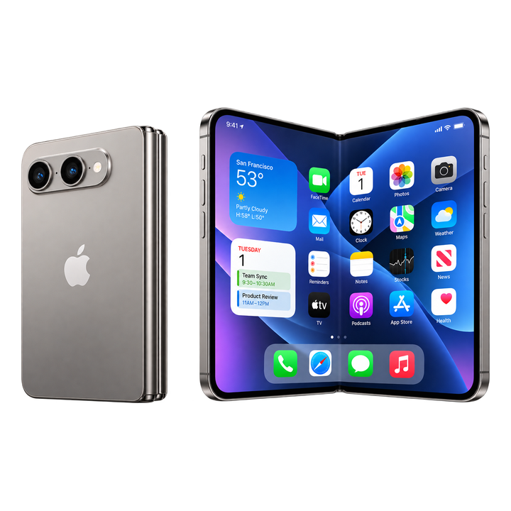 iPhone Fold concept render shown for the Globe Business pre-order promotion